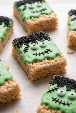 Frankenstein Rice Krispie Treats