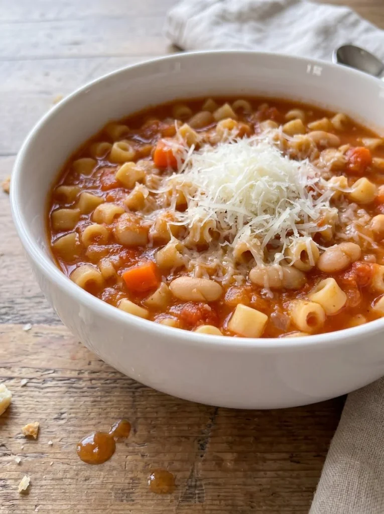 Hearty Pasta And Bean Soup