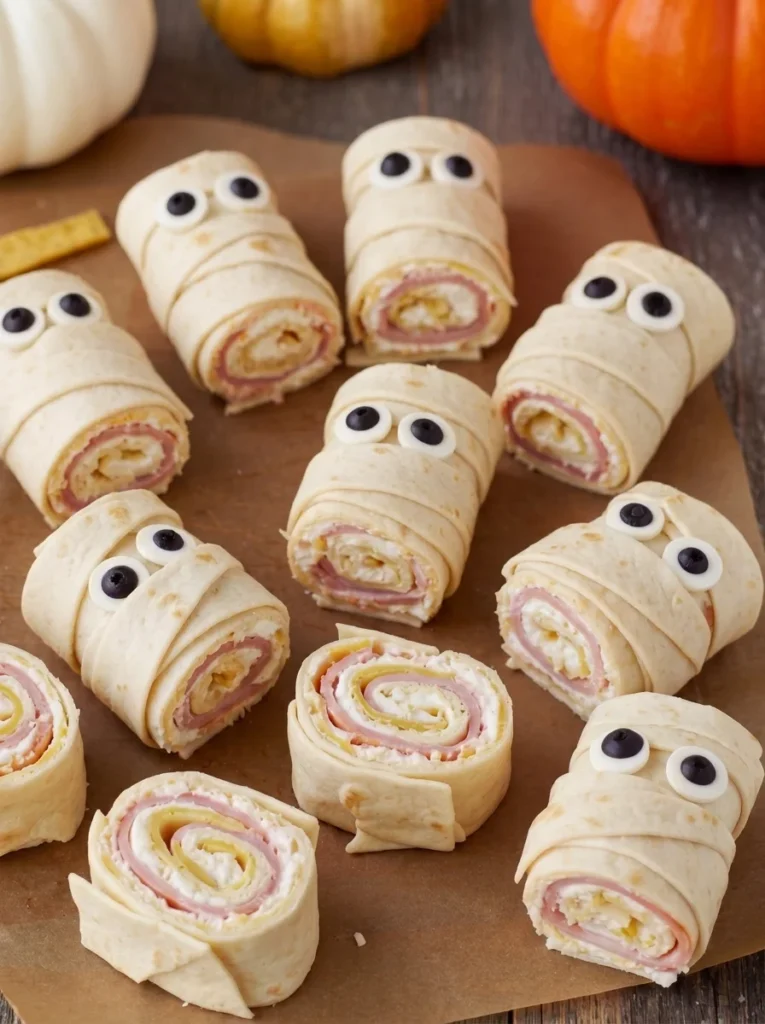Mummy Pinwheel Wraps