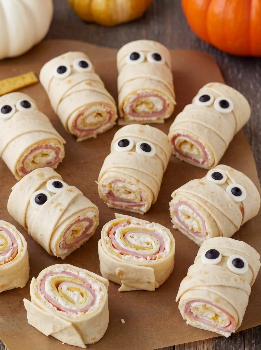 Mummy Pinwheel Wraps