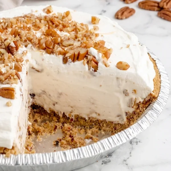 No-Bake Pecan Cream Pie
