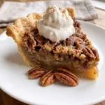 Pecan Pie With Whipped Cream