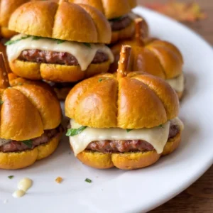Pumpkin Pretzel Sliders