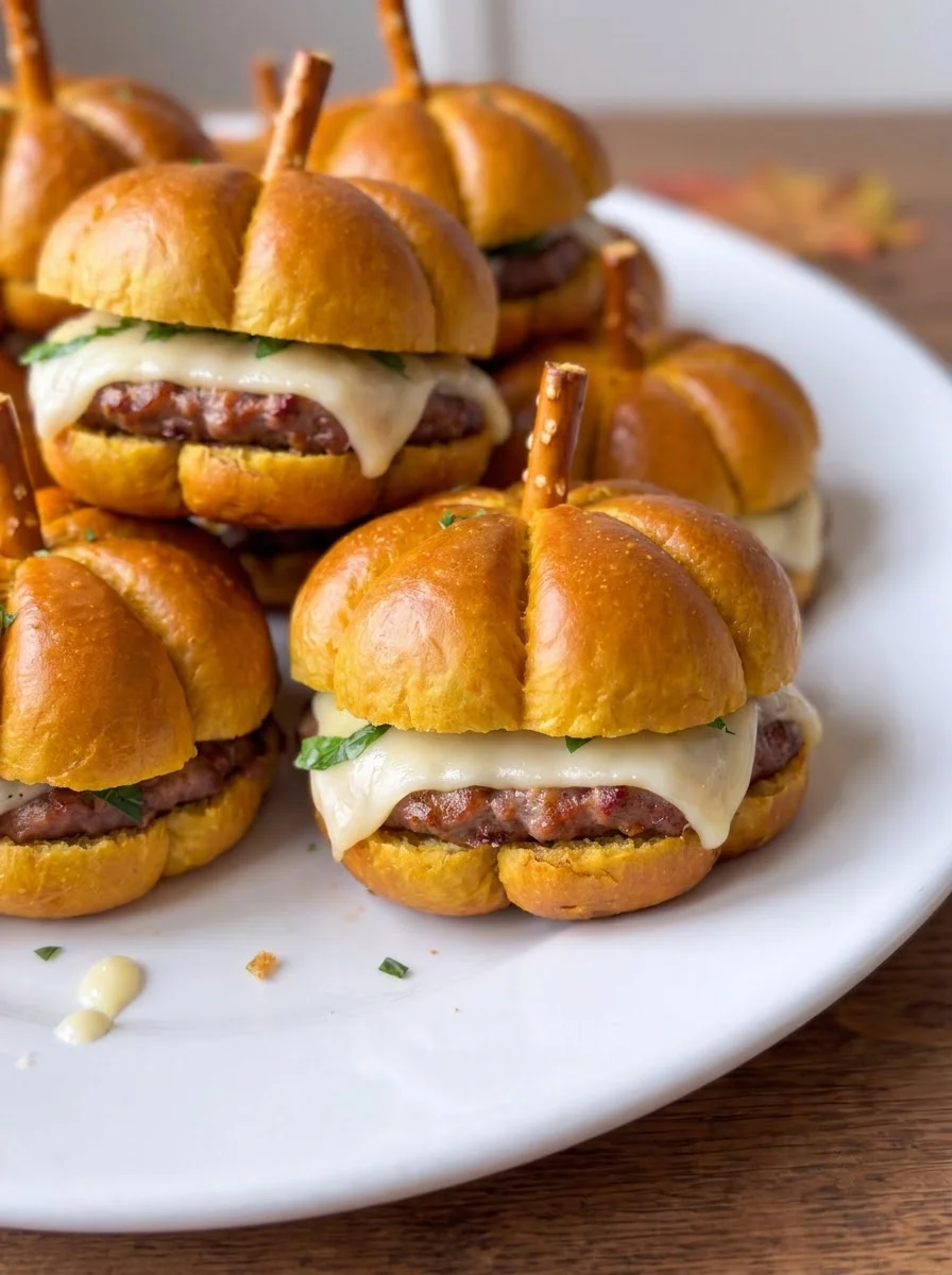 Pumpkin Pretzel Sliders