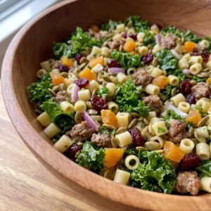 Sausage Kale Pasta Salad