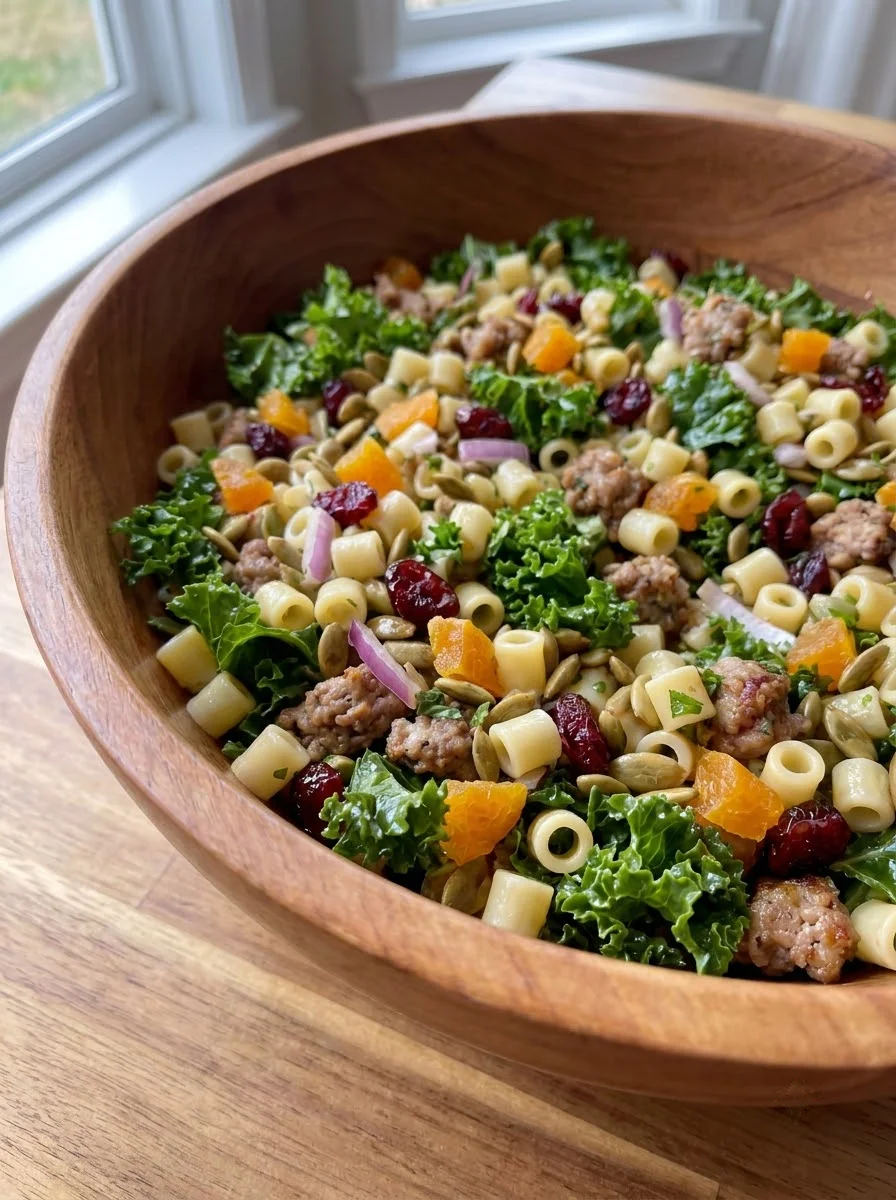 Sausage Kale Pasta Salad