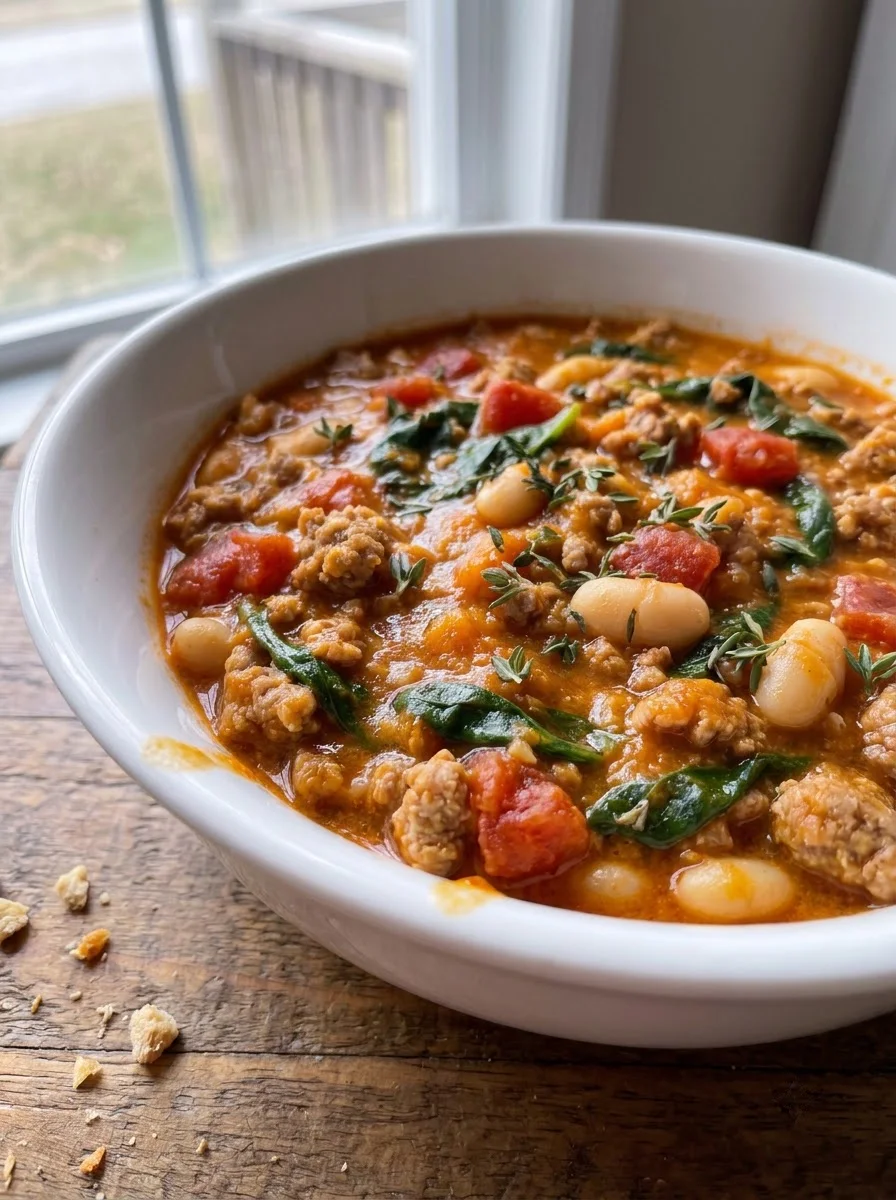 Sausage White Bean Tomato Stew