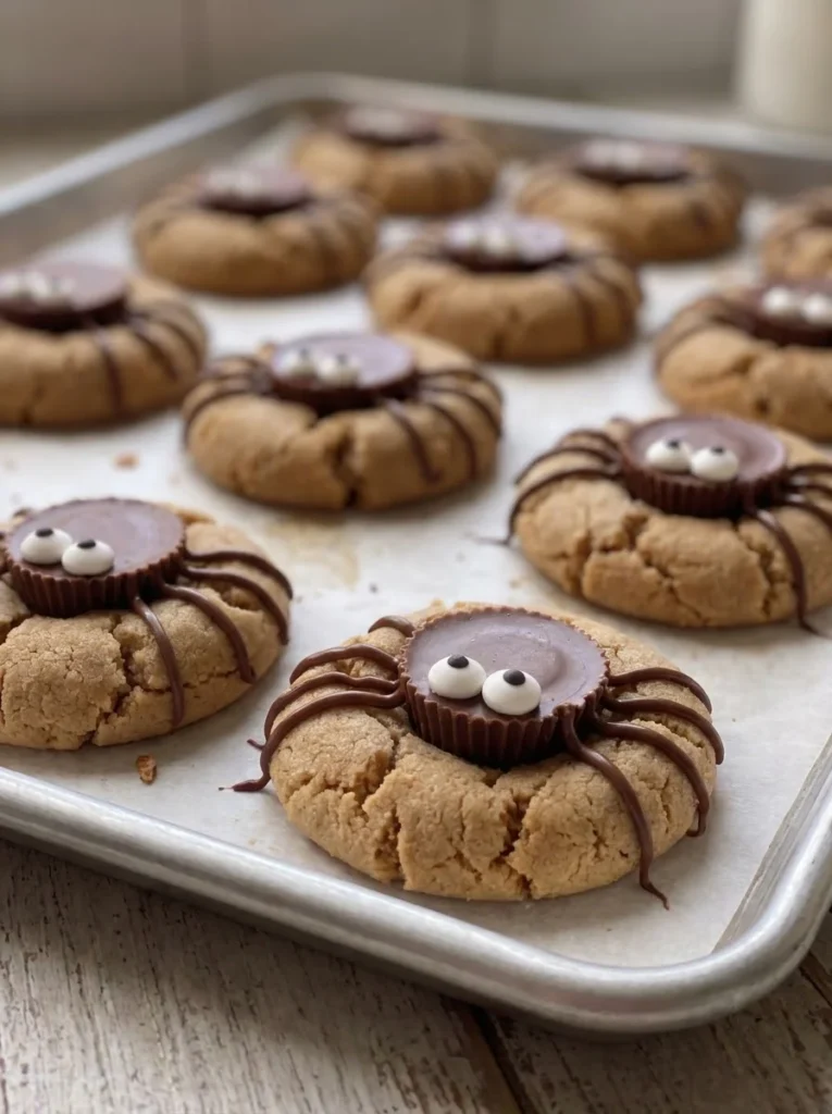 Spider Peanut Butter Cookies