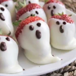 Spooky Strawberry Ghosts