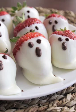 Spooky Strawberry Ghosts
