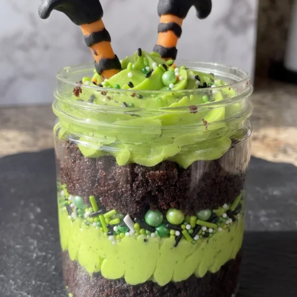 Witch Legs Cake Jar